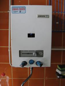 tankless water heater installed in a bathroom in Salinas CA